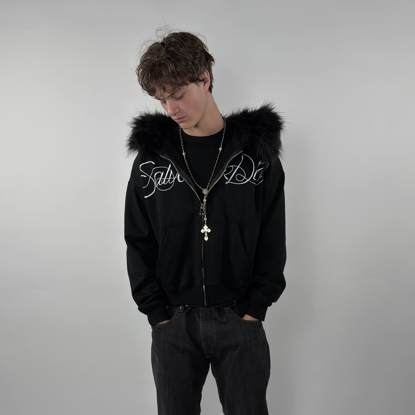 "Notturno" Fur zip up